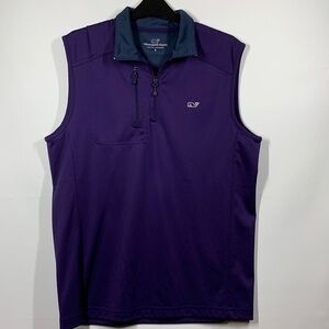 Vineyard Vines Sleeveless Pullover Quarter Zip Shirt/Vest, S